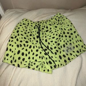 Calvin klein swim shorts neon animal spotty print